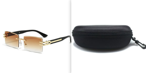 Gradient Gradientless Frame Womens High-End Sunglasses